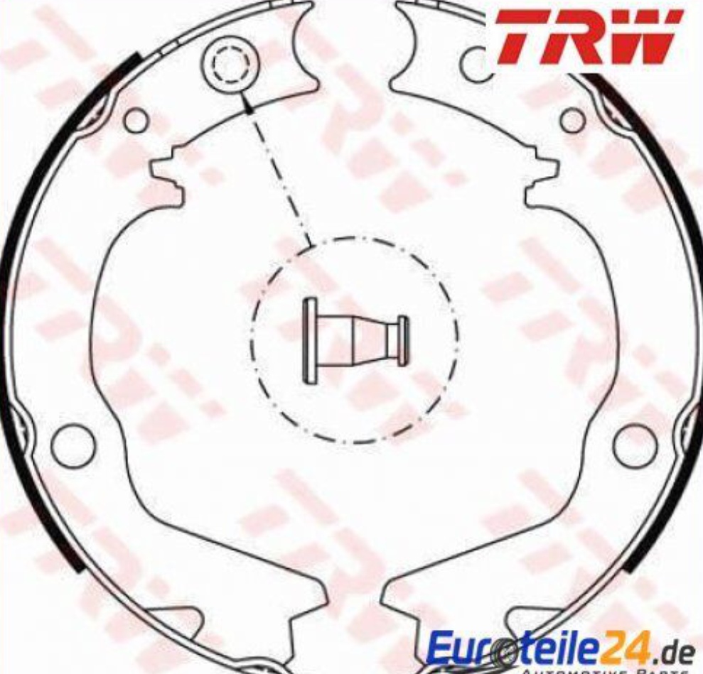 Rear TRW-OE GS8479 Brake Shoe Set, parking brake for MITSUBISHI,MITSUBISHI (BJC)