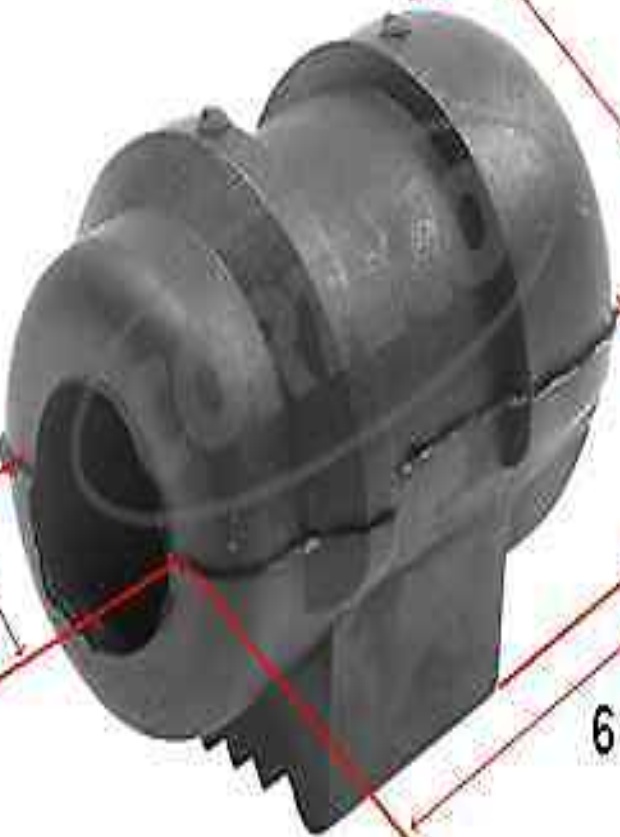 Stabilizer rubber bush Front Axle 80000116 CORTECO for RENAULT 19   19   Chamade