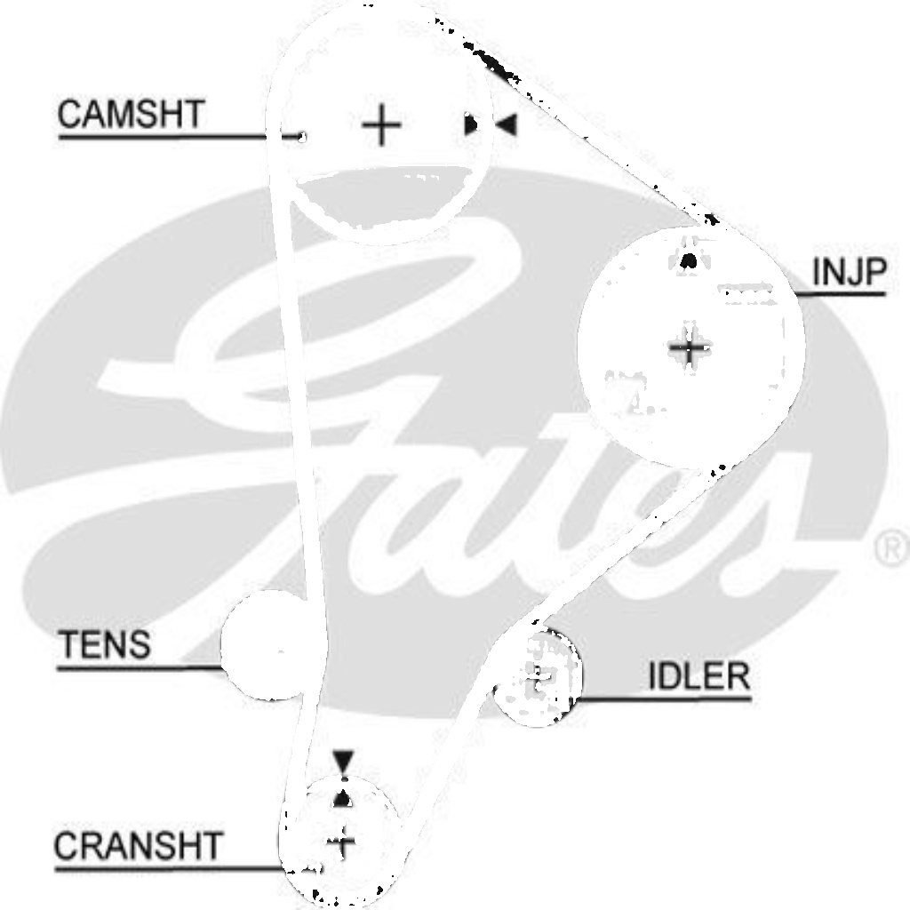 Timing belt 5118 GATES for TOYOTA HIACE III Bus LAND CRUISER CRESSIDA Saloon - Image 6