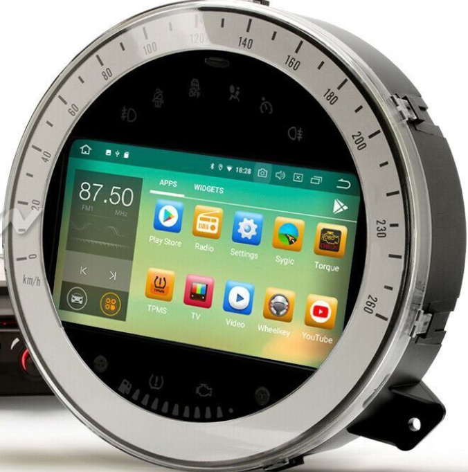 8-Core Android 13 Car Stereo Sat Nav Carplay DAB+ 64GB Head Unit BMW Mini Cooper