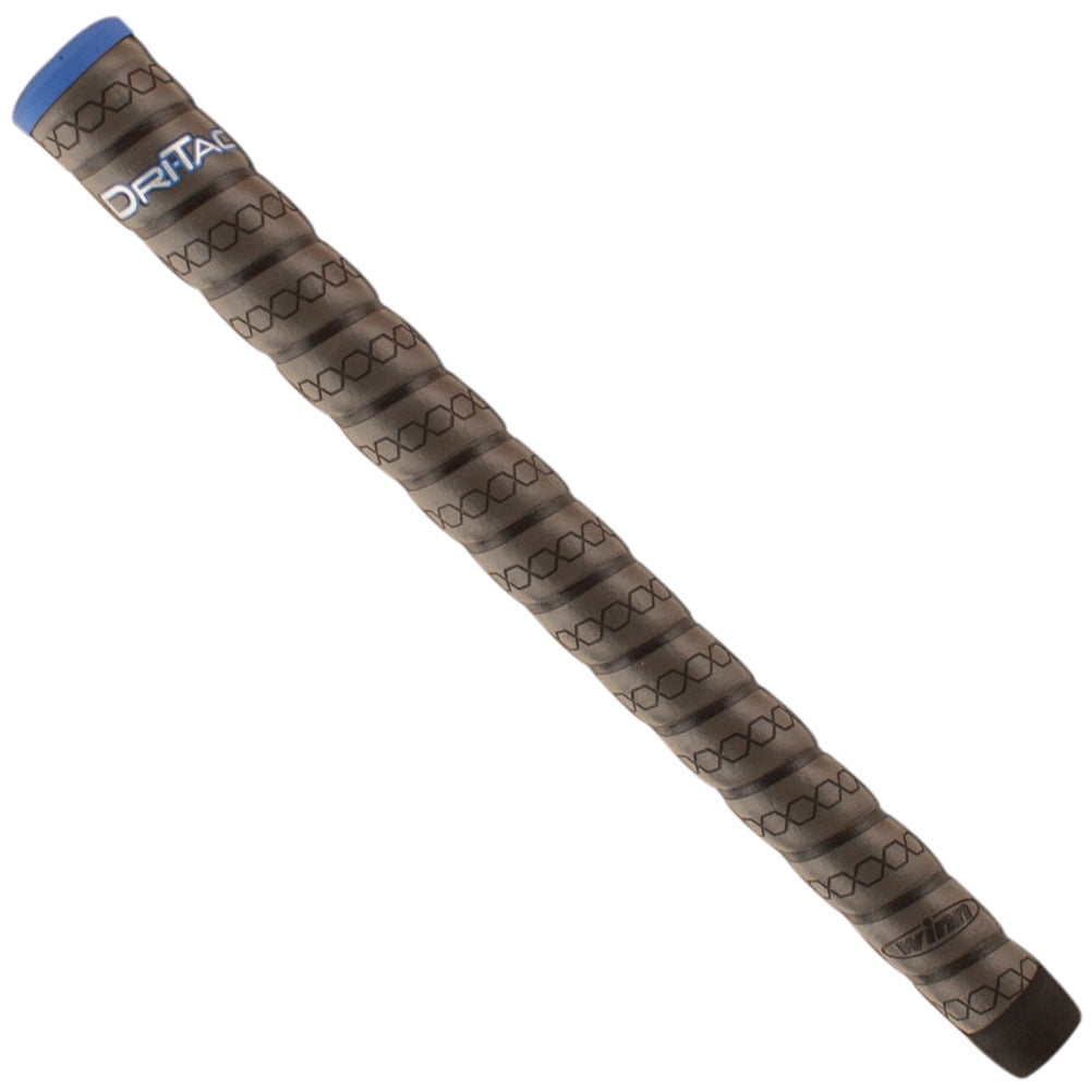 Winn Dri-Tac Wrap Midsize Grips - Dark Grey / Blue x 9