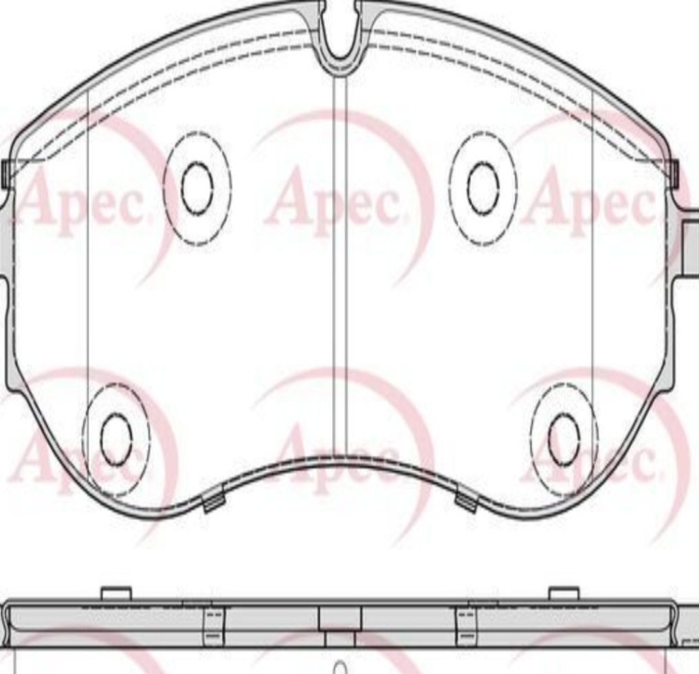 Apec Brake Pads Front R90 High Quality Aftermarket Vehicle Part PAD2388