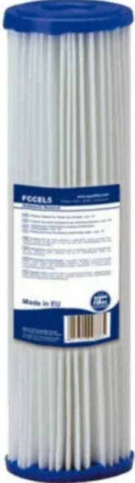 3pk x 10 Micron 10"" Pleated Washable Sediment Water Filter Aquafilter FCCEL10