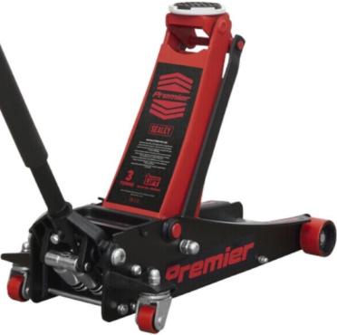 Sealey 3040AR Premier Trolley Jack 3 Tonne Ton Rocket Lift Orange Car Van Garage