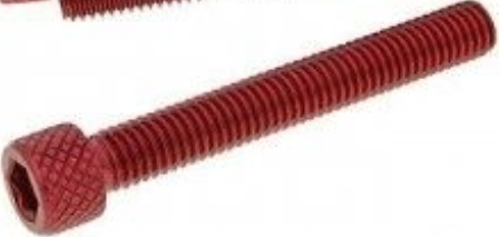 Kit 6 Screws Allen Head Cylindrical m6x45 Red V Parts for Moto Spare Parts