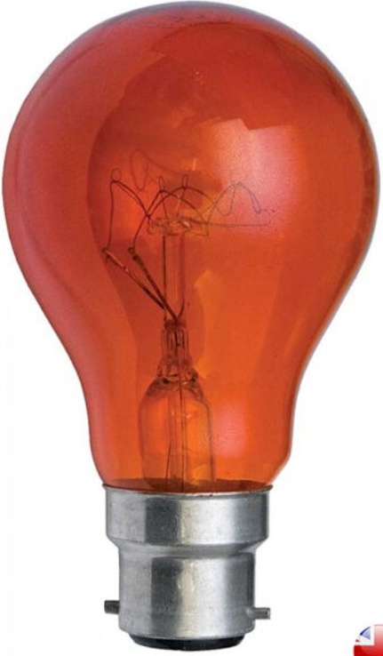 40W GLS Fireglow Red Bulbs B22 BC Cap, Flame Effect by Eveready 2 Pack