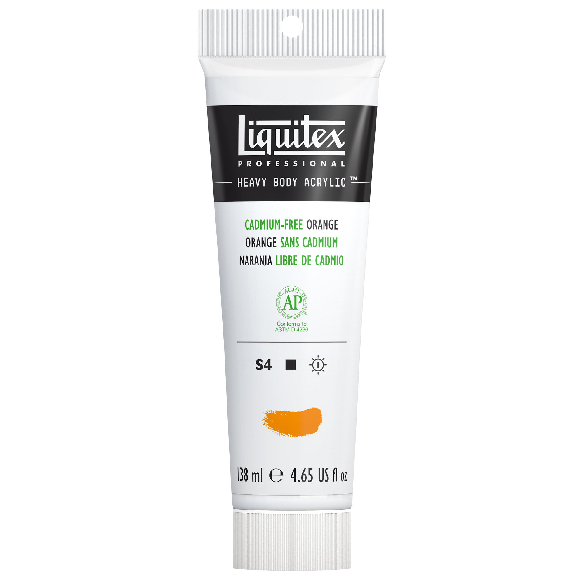 Liquitex : Professional : Heavy Body Acrylic Paint : 138ml : Cadmium Free Orange