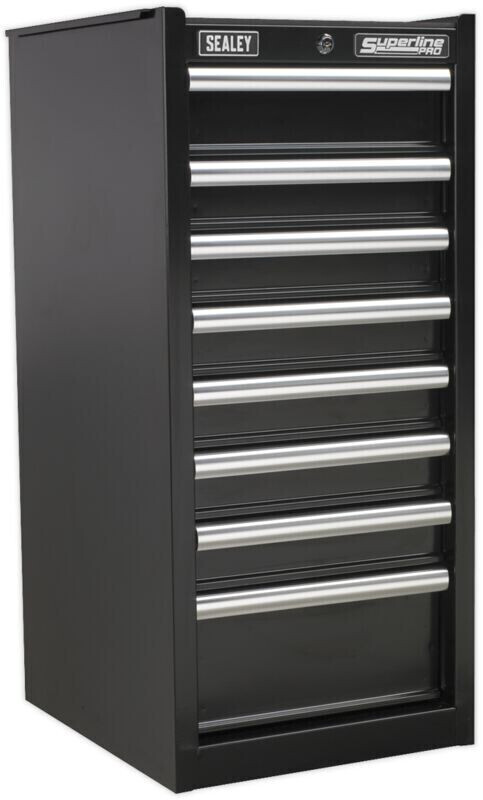 Hang-On Chest 8 Drawer with Ball-Bearing Slides - Black
