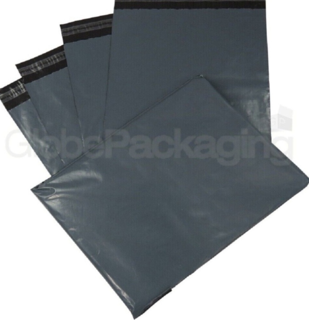 50 x STRONG LARGE GREY POSTAL MAILING BAGS 12x16""