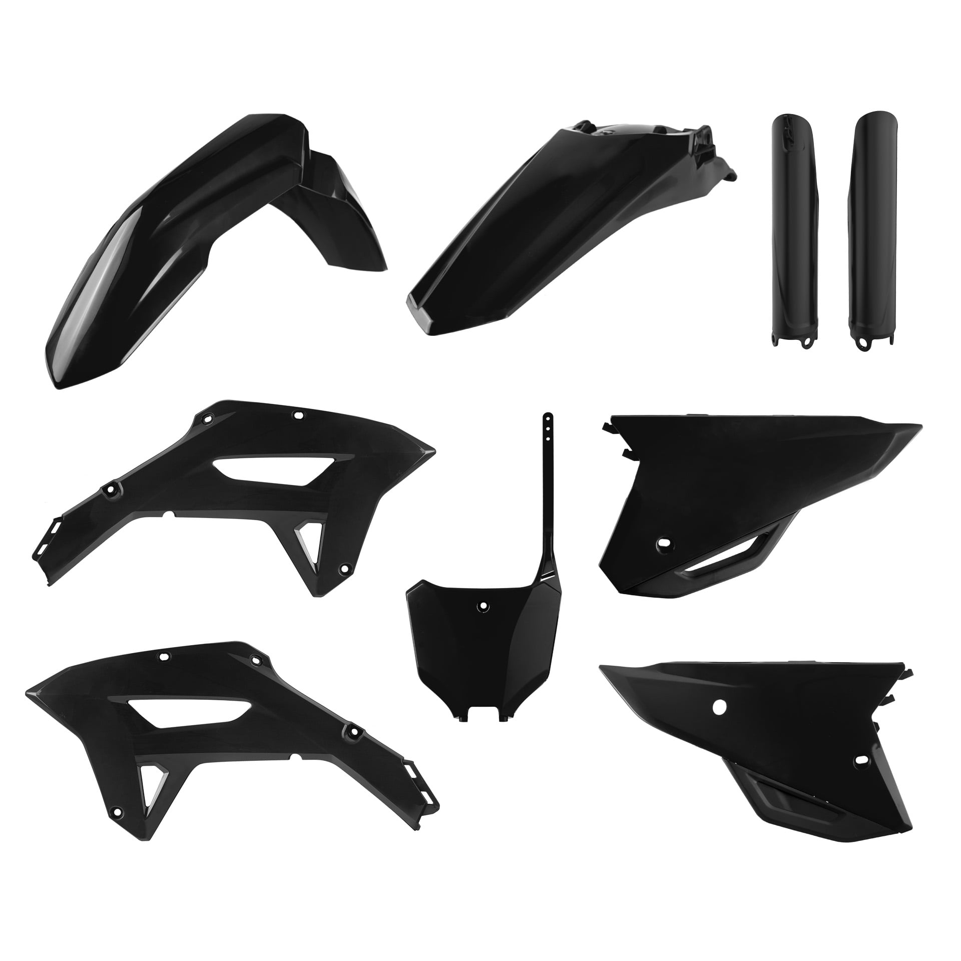 Kit Of Plastic POLISPORT, Black for Moto Spare Parts Accessories