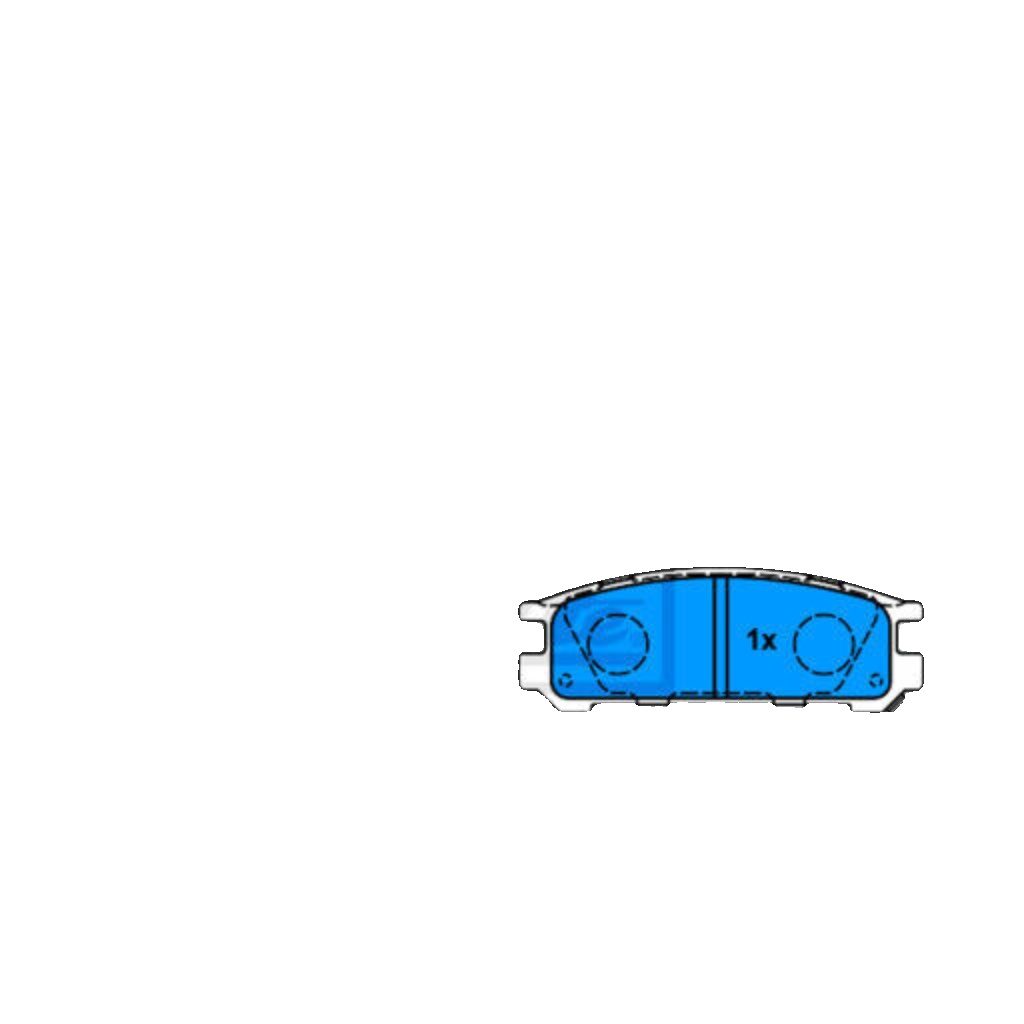 Rear ATE 13.0460-5850.2 Brake Pad Set, disc brake for SUBARU