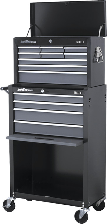 Sealey American Pro 13 Drawer Roller Cabinet and Tool Chest Black / Grey