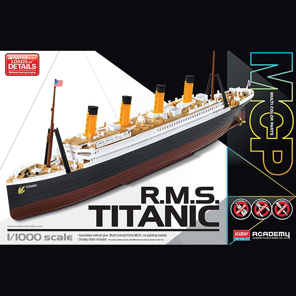 Academy Titanic Model Kit  14217 Scale 1/1000 - Image 3
