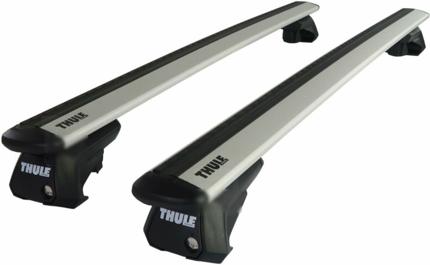 Thule Alu WingBar Evo Silver Roof Bar Set to fit Volvo XC70 Mk.2 07-16 Open Rail