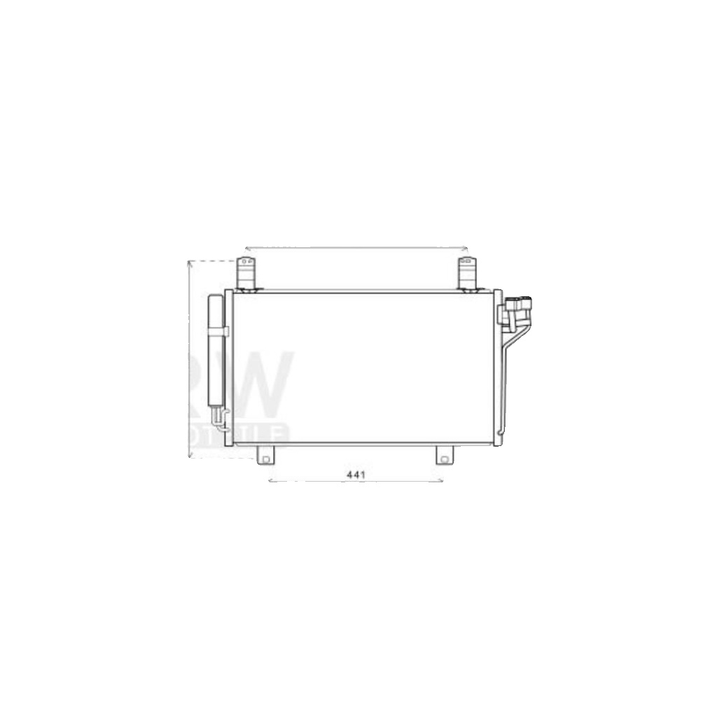 Fits AVA MZ5264D AIR CONDITIONING RADIATOR MAZDA CX5 (2012) 2.2  ⭐UK Stock⭐
