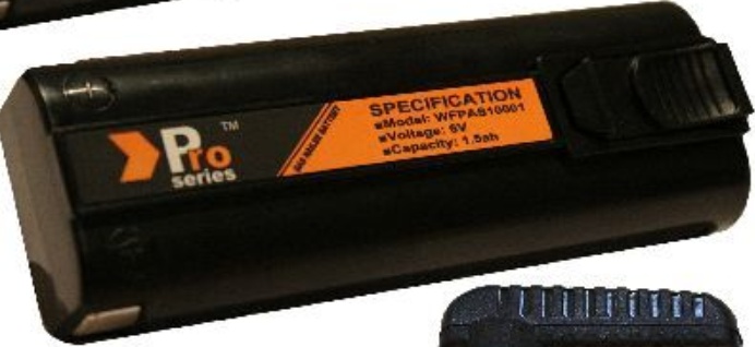 2 x Replacement Batteries 1.5ah for Paslode Gun & Mains Charger 1Amp