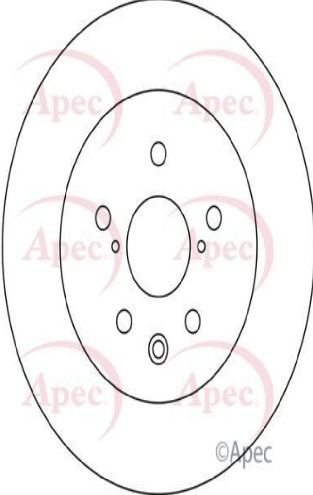 Brake Disc Rear Solid Braking System 309mm Outer Diameter For LEXUS APEC DSK3039