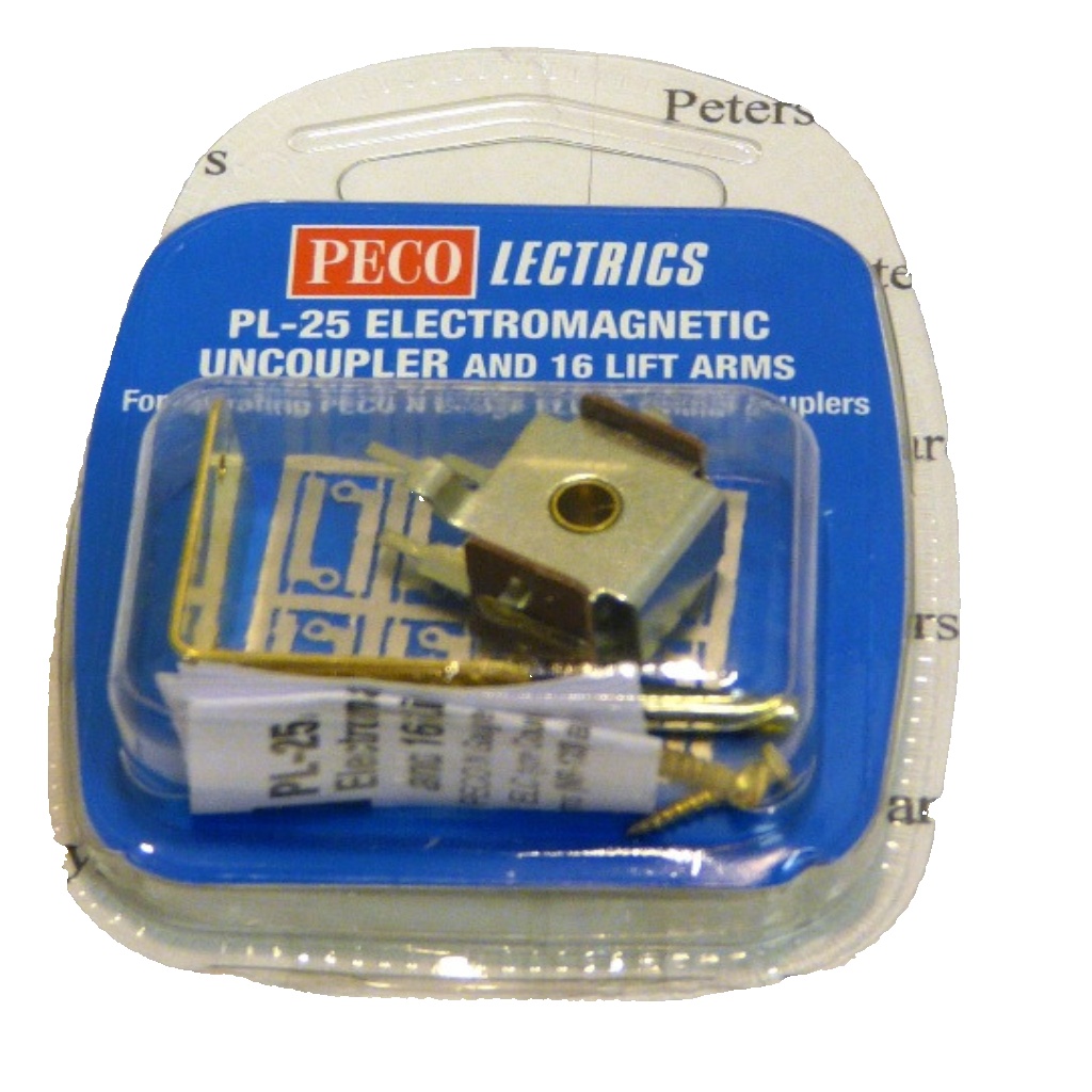 Peco PL-25 Electromagnetic Uncoupler And 16 Lift Arms N Gauge