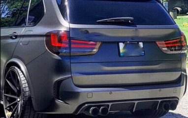 For BMW X5M F85 Carbon Look ABS Front Splitter Lip Rear Diffuser Spoiler Bodykit