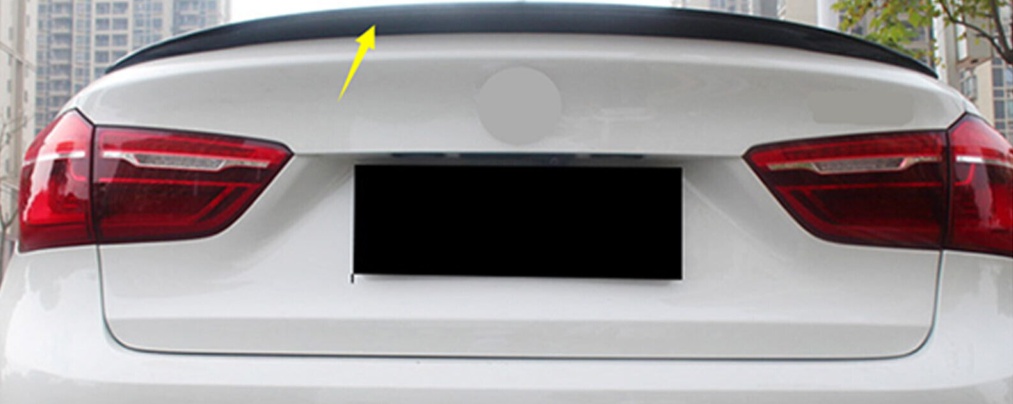 Rear Trunk Boot Spoiler Black For BMW X6 F16 X6M F86 2014-2019