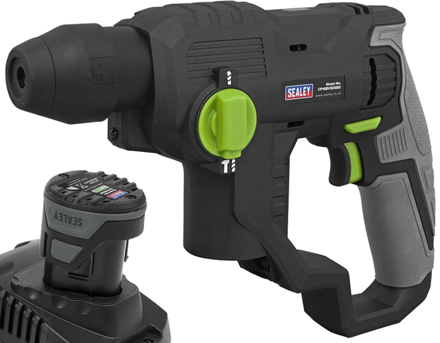 Sealey Rotary Hammer Drill Kit Cordless SDS Plus 10.8V 2Ah SV10.8