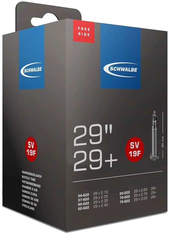 SCHWALBE SV19F 29 x 2.35 29ER Inner Tube 40mm Presta / French Valve