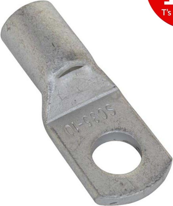 Sealey LT3510 Copper Lug Terminal 35mm² x 10mm - Pack of 10