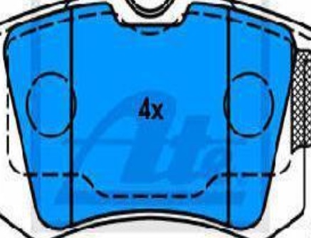 ATE 13.0460-2860.2 Brake Pad Set, disc brake for ,AUDI,VW