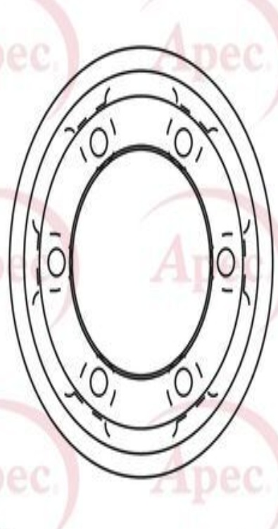 Apec Front Brake Disc DSK730 - OE High Quality Precision Engineered Part