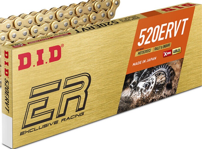Honda DID ERVT Gold 520 X 120 L Narrow Xring chain CR250 CR500 CR125 XR400 81-07