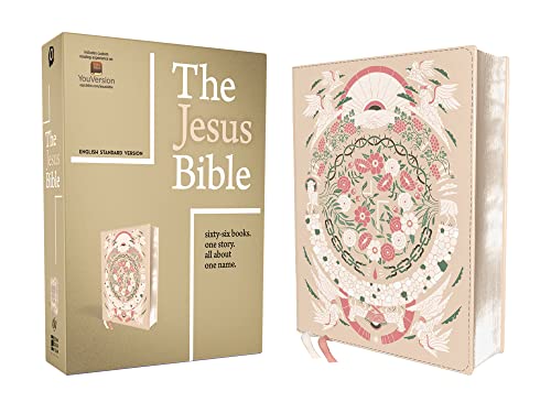 The Jesus Bible Artist Edition, ESV, Leathersoft, Peach Flora... - 9780310460183