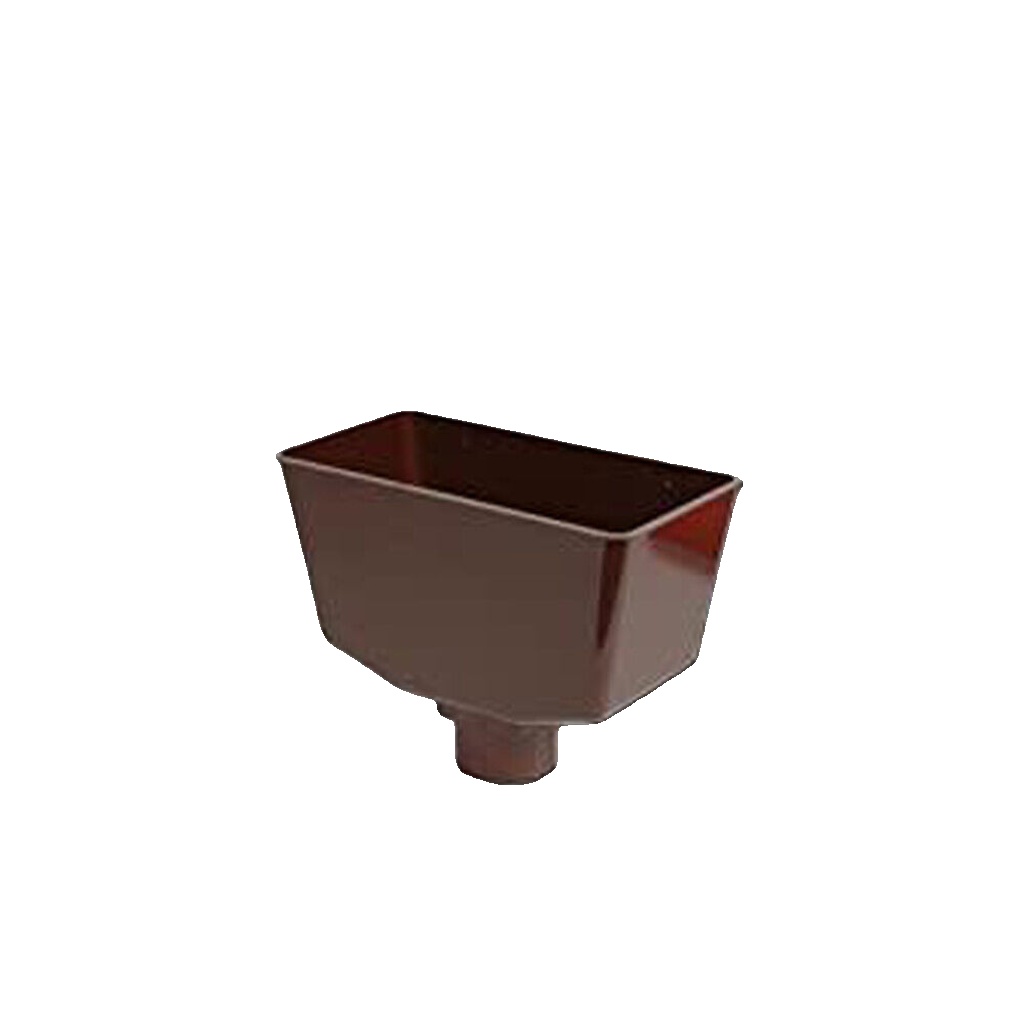 FloPlast Universal Hopper | Guttering / Drainage 65-68mm - BROWN