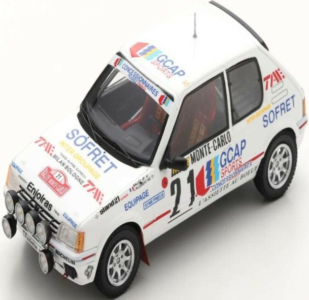 1/43 Peugeot 205 GTi   Rally Monte Carlo 1988 #21 J.P.Ballet