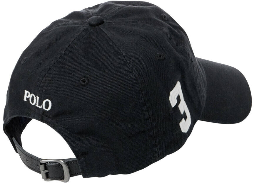 Polo Ralph Lauren Big Pony Chino Baseball Cap Men's Black