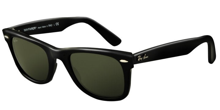 Ray-Ban Black Polarized (Green) Wayfarer Rb2140 901/58 Size 50-22-150