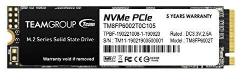 Team Group MP33 2 TB M.2 PCI Express 3.0 NVMe 3D NAND