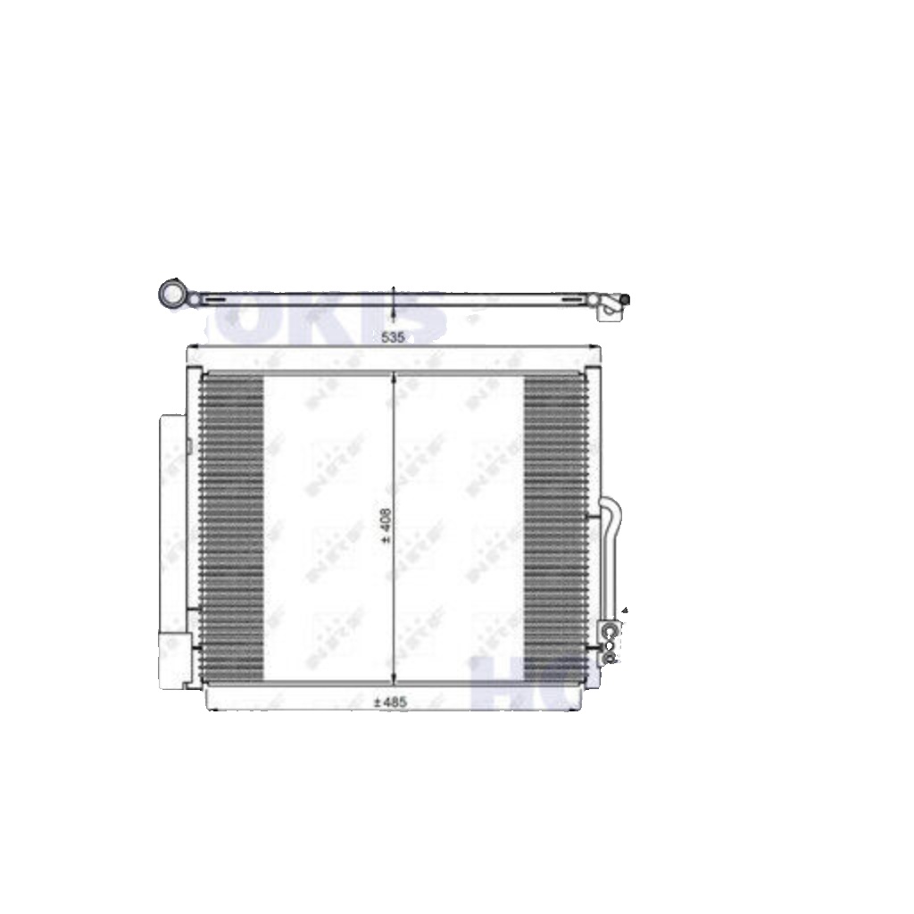 NRF 350053 Condenser, air conditioning for OPEL,VAUXHALL