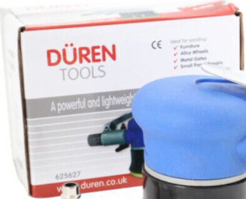 Air Palm Sander 75mm 3"" Duren Tools 625627 Bodywork Alloy Wheel Repair