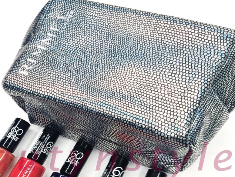 Rimmel London 60 Second Nail Polish Assorted Set of 8 With FREE RIMMEL BAG Gift
