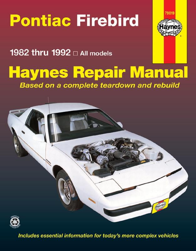 Pontiac Firebird (1982–1992) Haynes Repair Manual (USA) Haynes Hardback