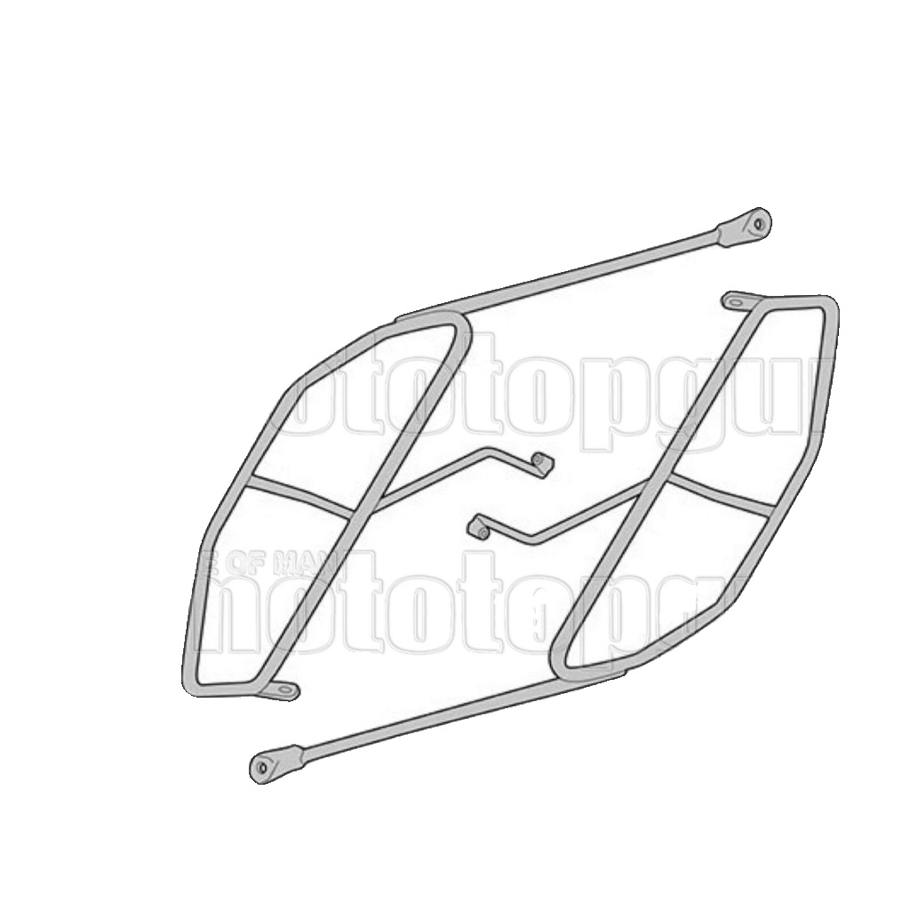 Givi Soft Luggage Support Rails - Honda CBF500 / 600 F / S (04-12) - T218