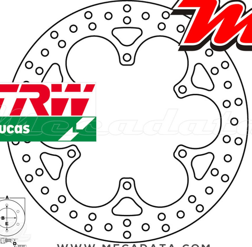 TRW MST 234 Brake Disc For Motorcycle Spare Parts Accessories Replacement Parts