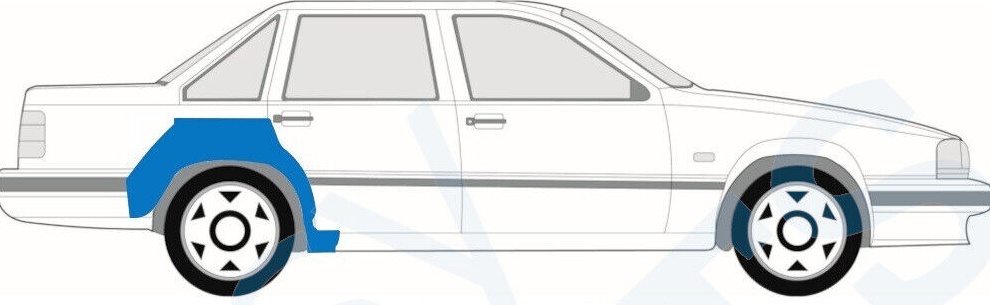 VOLVO 850 1991-1997 REAR WHEEL ARCH REPAIR PANEL PANEL / LEFT