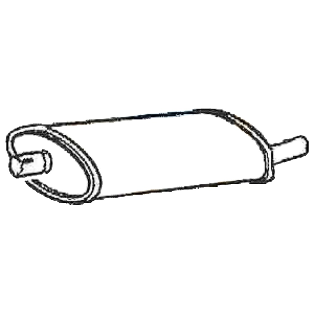 Klarius box with centre pipe fits Jeep jeep grand cherokee 4.0 95-99 CH27B