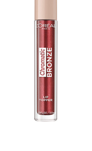 L'OREAL CHROMATIC BRONZE LIP TOPPER LIP GLOSS - RED TONIC (04)