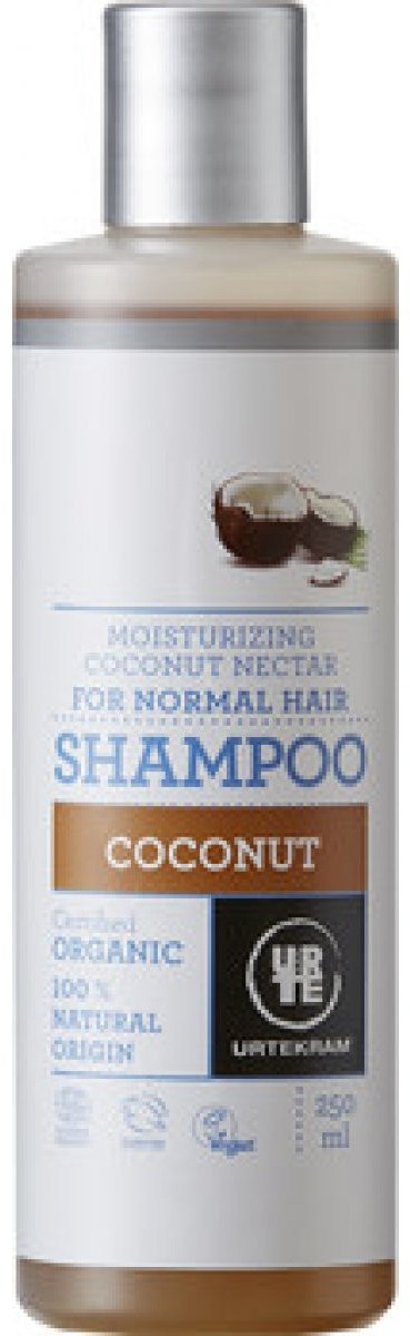 Urtekram Organic Coconut Shampoo for Normal Hair 250ml - 4 Pack - Image 2