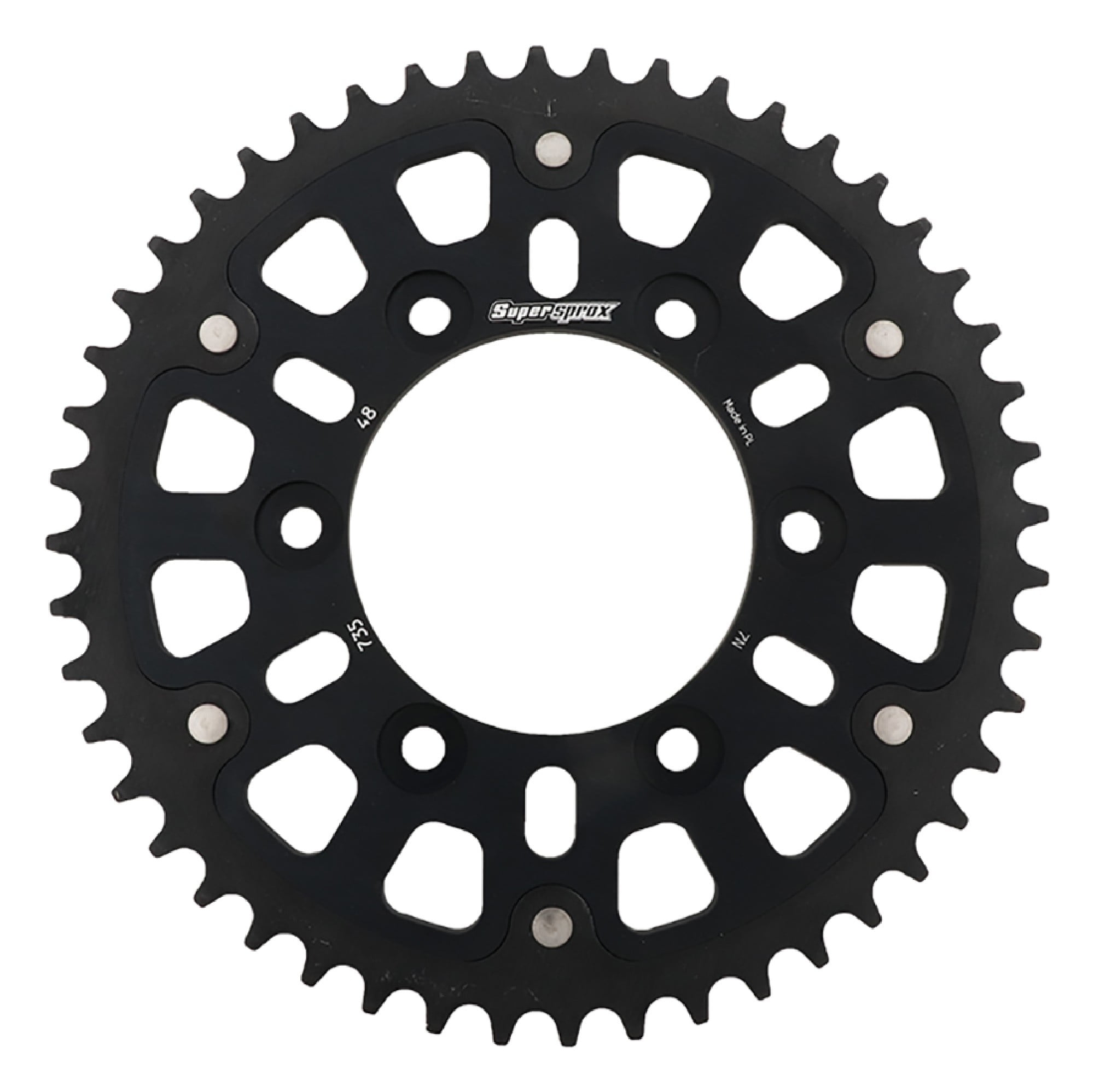 Free Shipping Supersprox Stealth Black 520 x 48 Chain Sprocket for Ducati