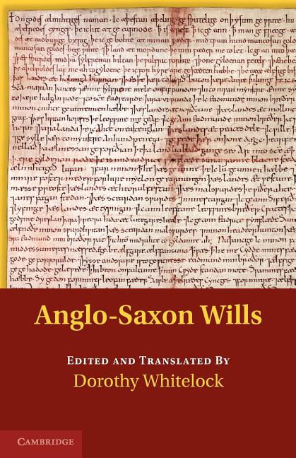 Anglo-Saxon Wills Whitelock Paperback Cambridge University Press 9781107402218
