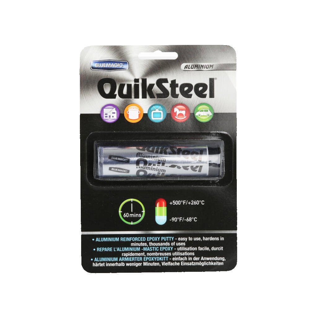 Quiksteel Aluminium Instant Repair Epoxy Putty Weld Fast Harden Filler 56.8gm