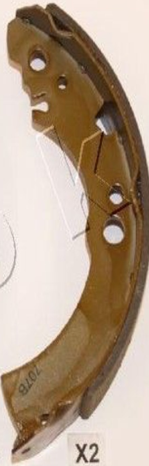 55101 JAPKO Brake Shoe Set for NISSAN